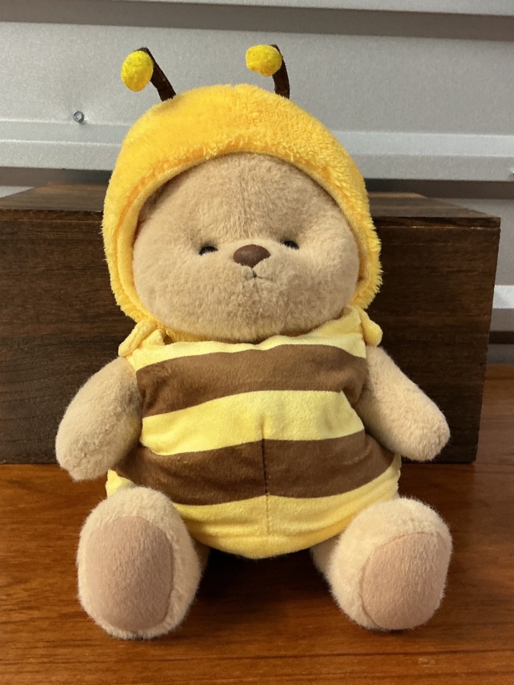 Get A Hug Tan Articulated Jointed Bumblebee Costume Bear Plush Stuffed Animal